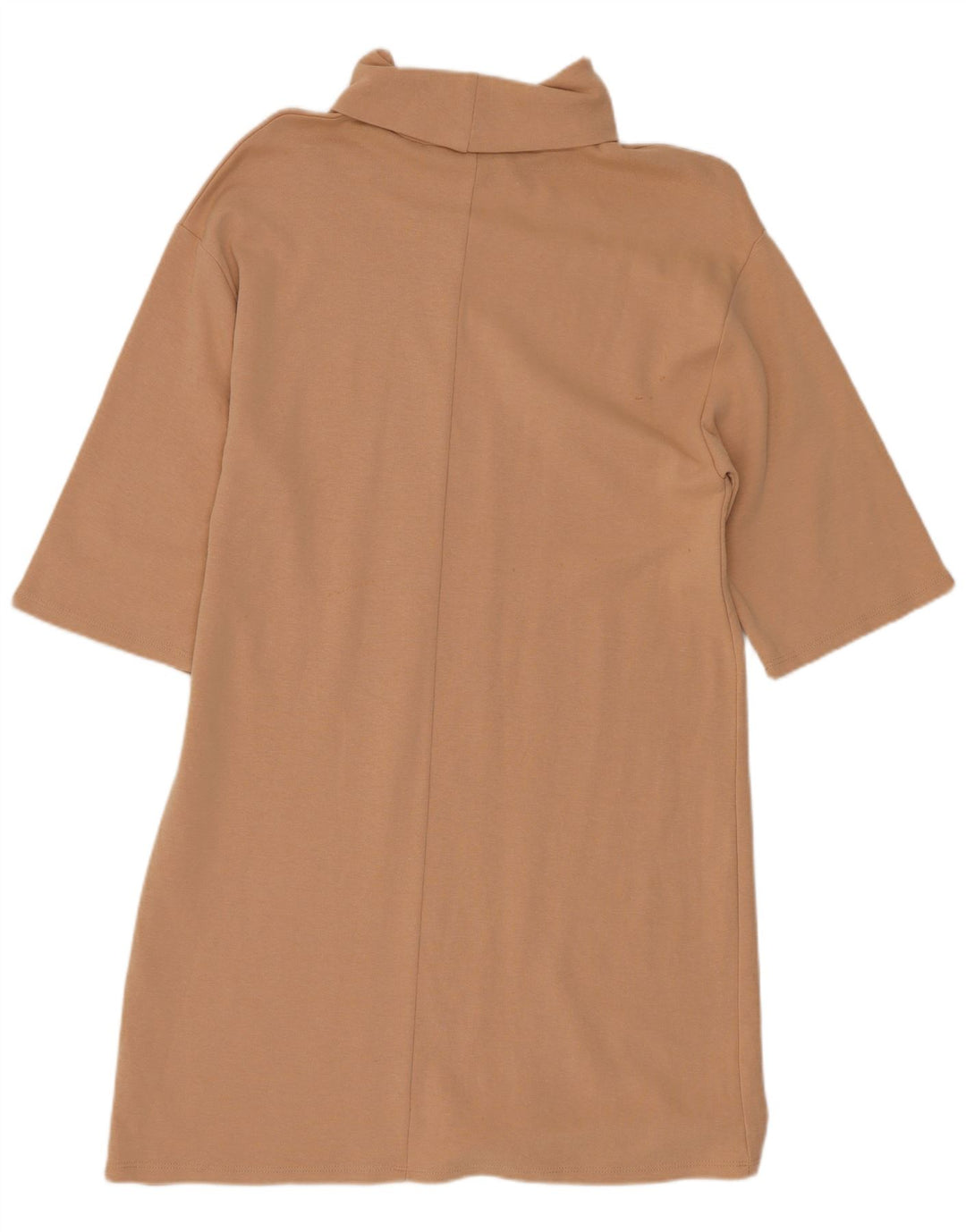 Abito a trapezio da donna Zara con maniche a 1/2 UK 8 piccolo Beige