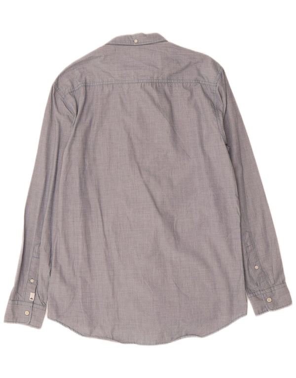 Camicia Quiksilver da uomo Modern Fit in cotone blu medio