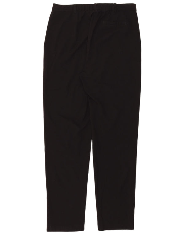 Pantaloni chino a vita alta da donna Marks & Spencer UK 14 Large W34 L32 neri