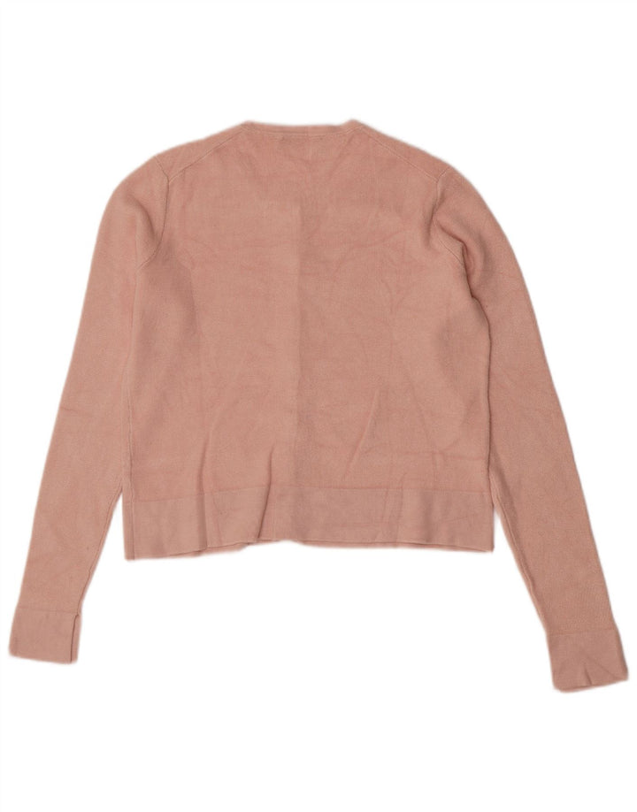 Top cardigan corto da donna Zara UK 12 rosa medio