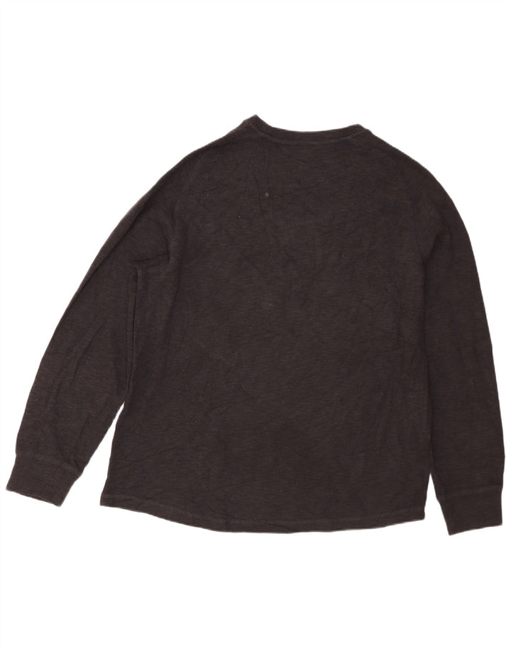 Eddie Bauer Maglia da uomo a maniche lunghe XL in cotone nero