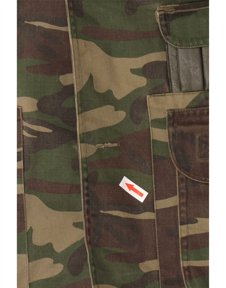 ESSE EMME Gilet da uomo IT 50 Large Verde Camouflage Poliestere