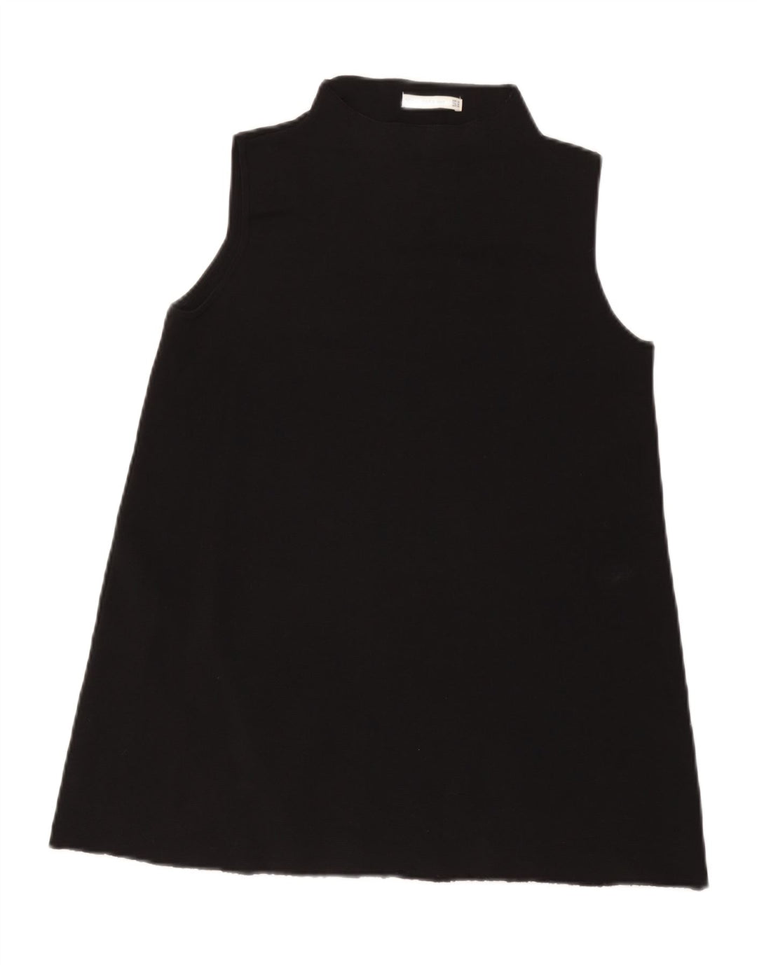 Top tunica senza maniche da donna Zara UK 12 medio nero
