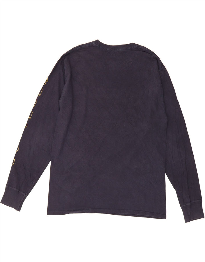 CHAMPION Mens Graphic Top Long Sleeve Medium Navy Blue Cotton Vintage Champion and Second-Hand Champion from Messina Hembry 