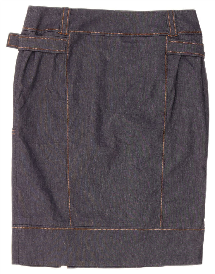 Gonna in denim da donna Max & Co. UK 10 Small W30 Blu Navy Poliammide