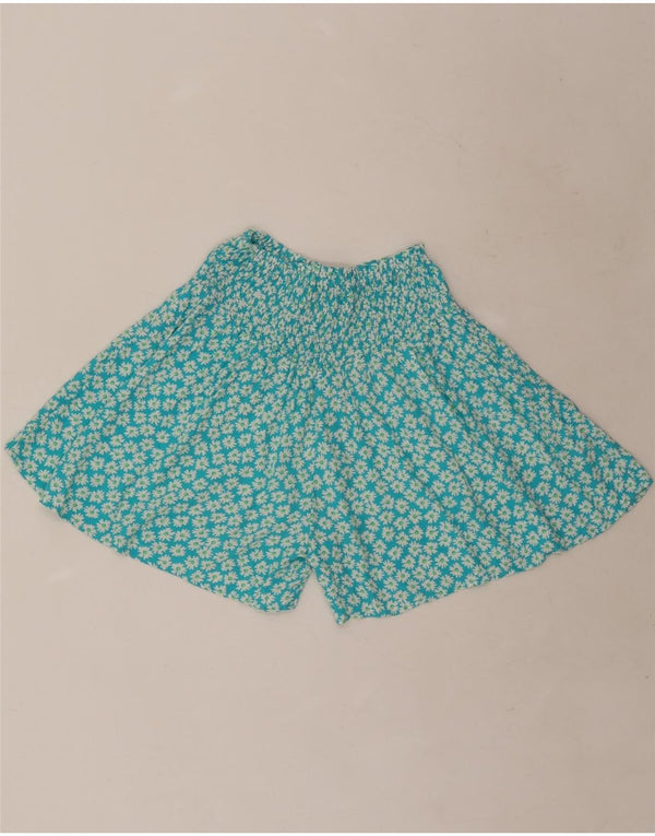 Pantaloncini casual per ragazze Zara 13-14 anni W30 viscosa floreale blu