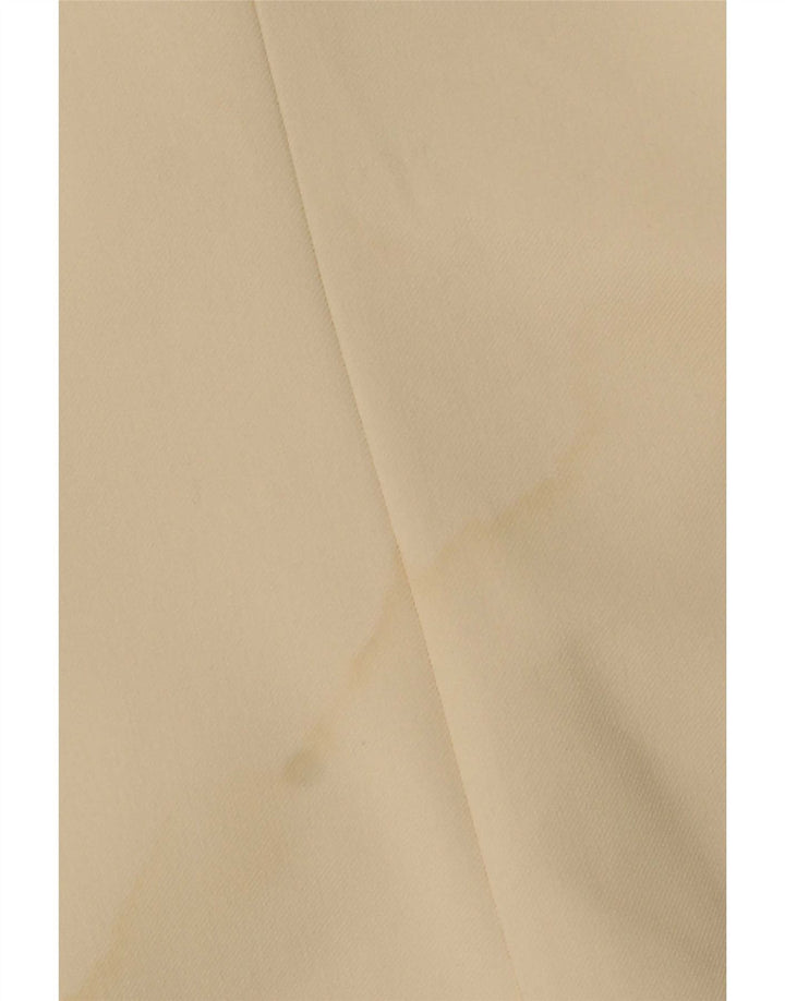 Giacca blazer doppiopetto da donna Zara UK 14 XL poliestere bianco sporco