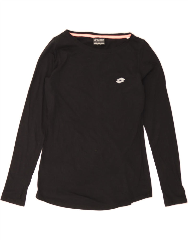 LOTTO Womens Top Long Sleeve UK 18 XL Black Vintage Lotto and Second-Hand Lotto from Messina Hembry 