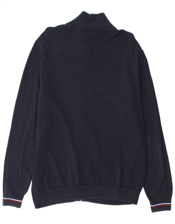 Maglione cardigan da uomo Fred Perry XL blu navy
