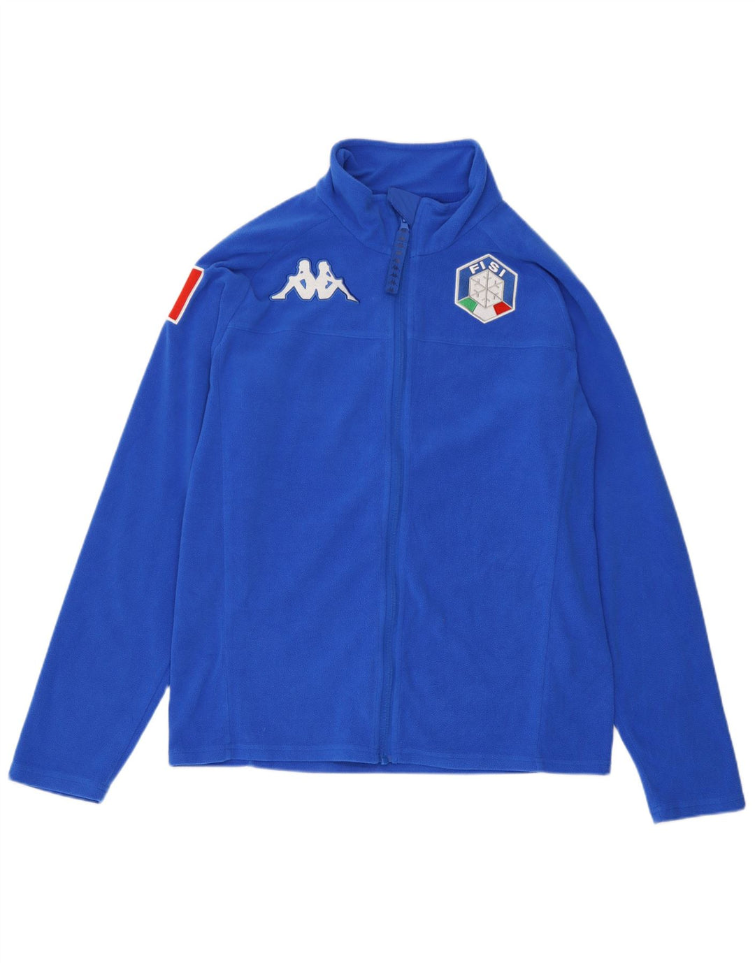 Giacca in pile Kappa da donna Gara Graphic UK 16 grande blu poliestere