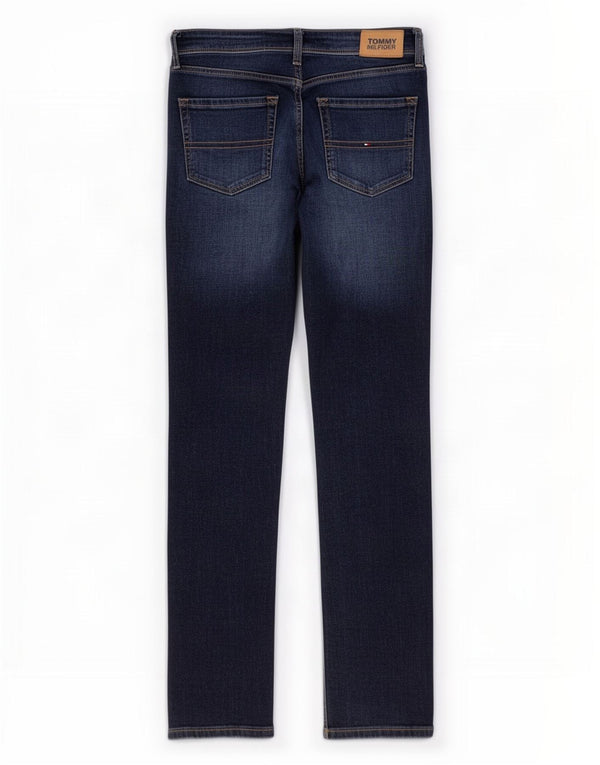 Tommy Hilfiger Ragazzi Slim Jeans 13-14 anni W28 L29 Blu Cotone