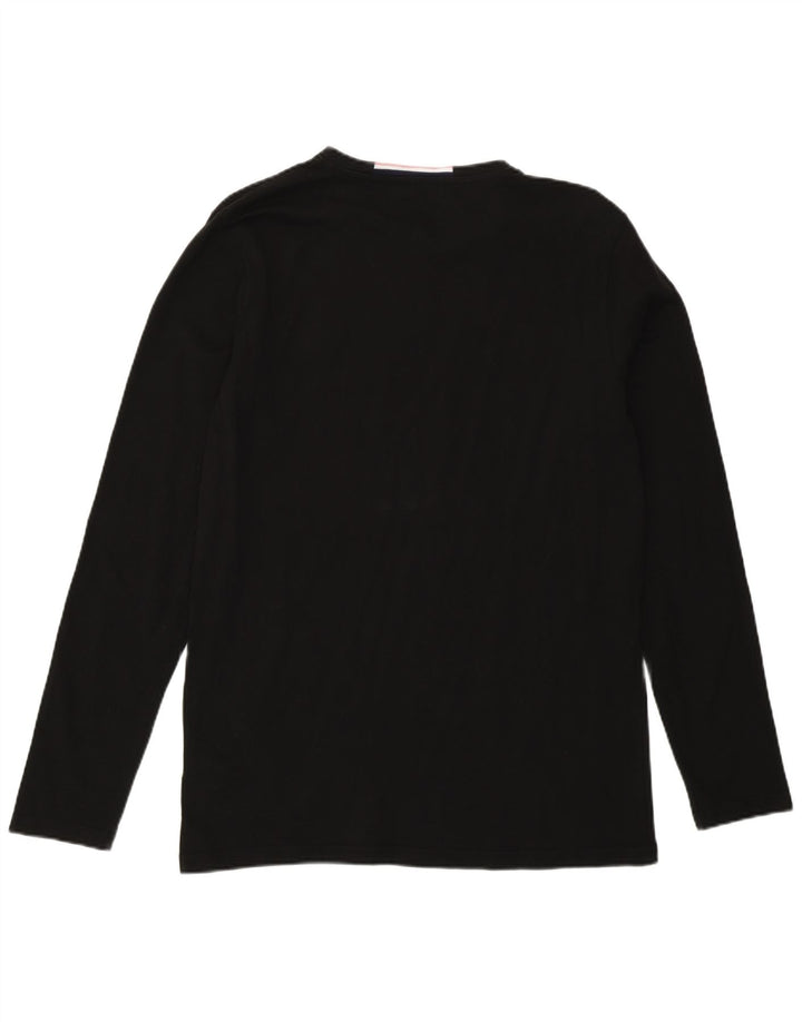 Polo Assn. Top da uomo a manica lunga grande in cotone nero