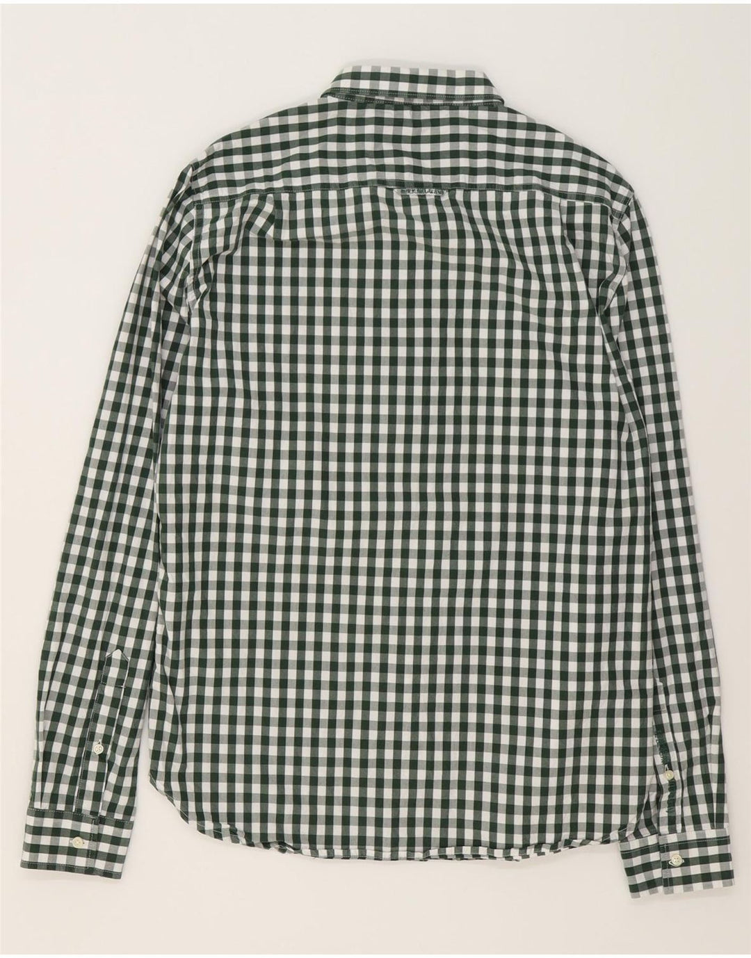 Camicia da uomo SUPERDRY XL in cotone a quadretti verde
