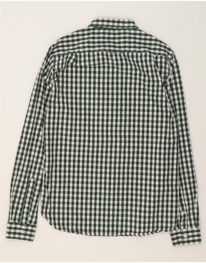 Camicia da uomo SUPERDRY XL in cotone a quadretti verde