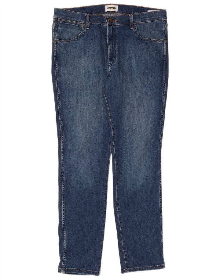Jeans Wrangler Larston Slim da uomo W36 L32 in cotone blu