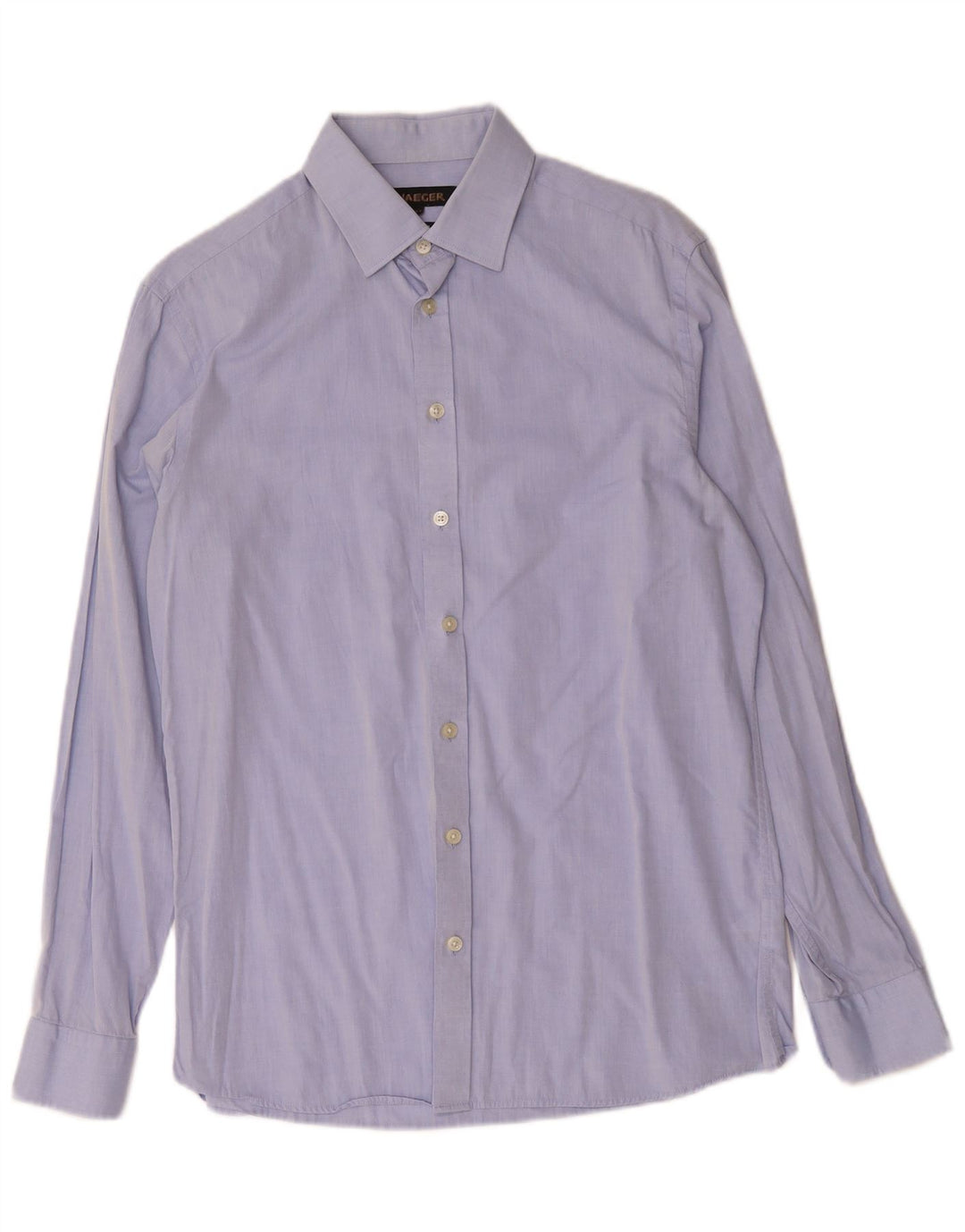 Camicia da uomo Jaeger taglia 15,5 in cotone blu medio