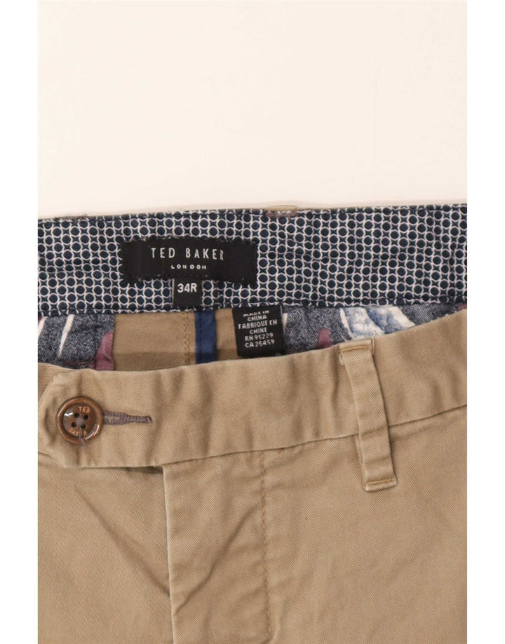 Pantaloncini chino da uomo Ted Baker grandi W34 beige