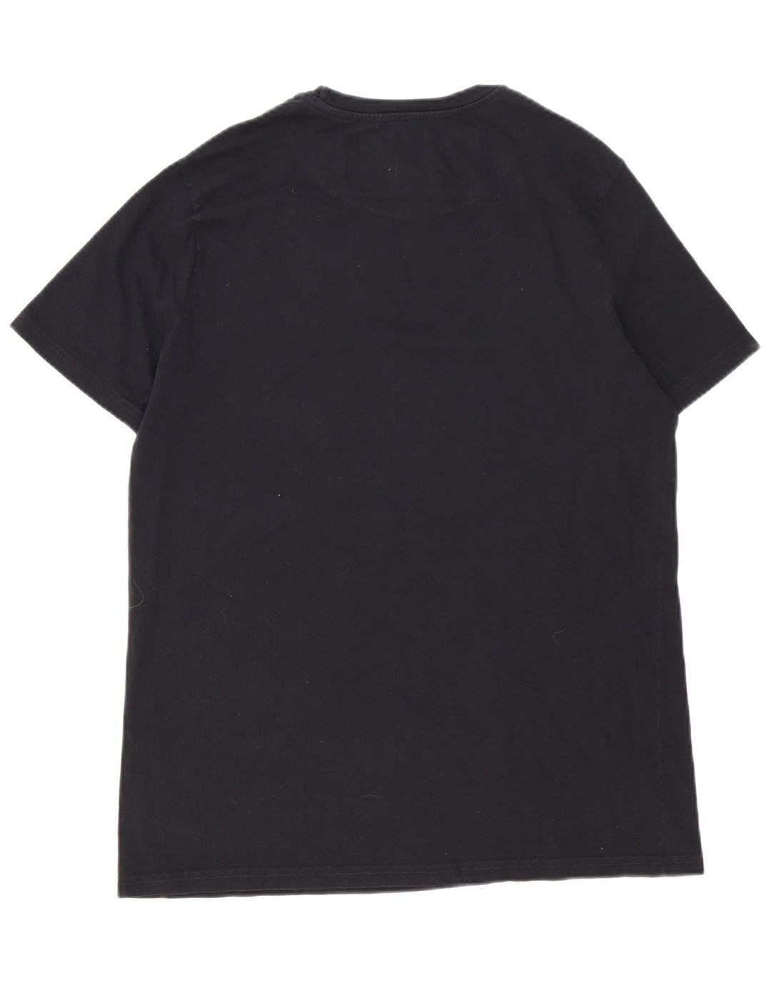 T-shirt grafica da uomo Benetton Peanuts Top grande in cotone nero
