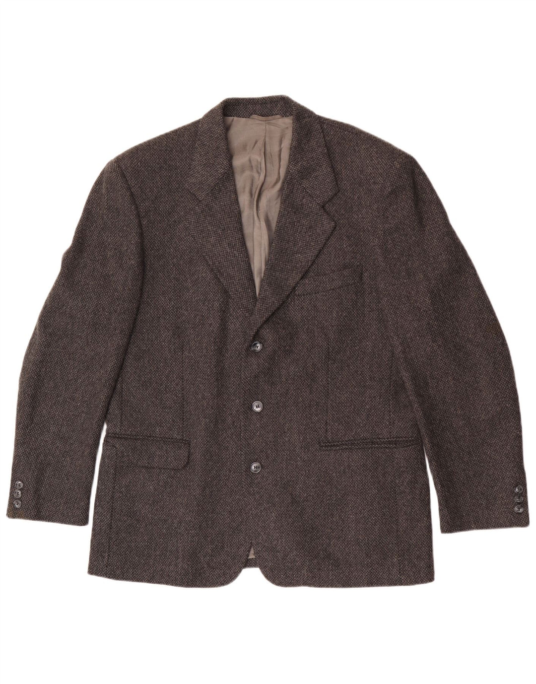 Giacca Blazer da Uomo a 3 Bottoni Stefanel IT 52 XL Lana Grigia