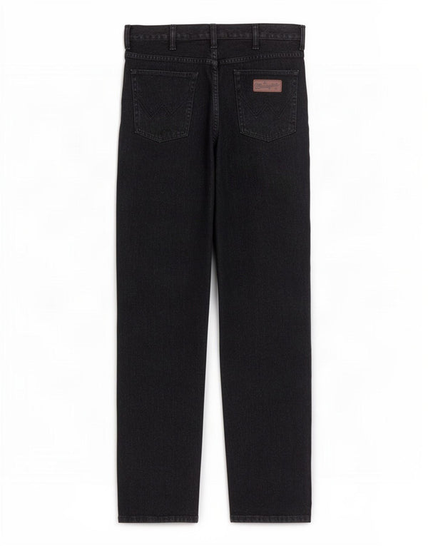 Jeans dritti da uomo Wrangler Texas W36 L34 cotone nero