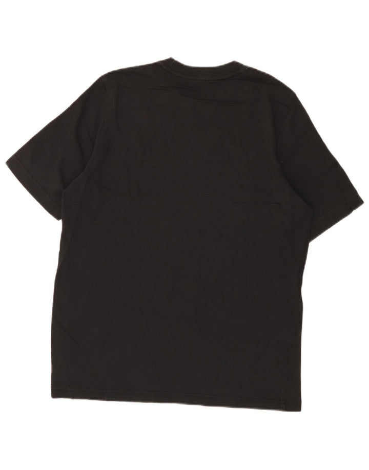 T-shirt grafica Adidas da uomo con vestibilità regolare, piccola, in cotone nero