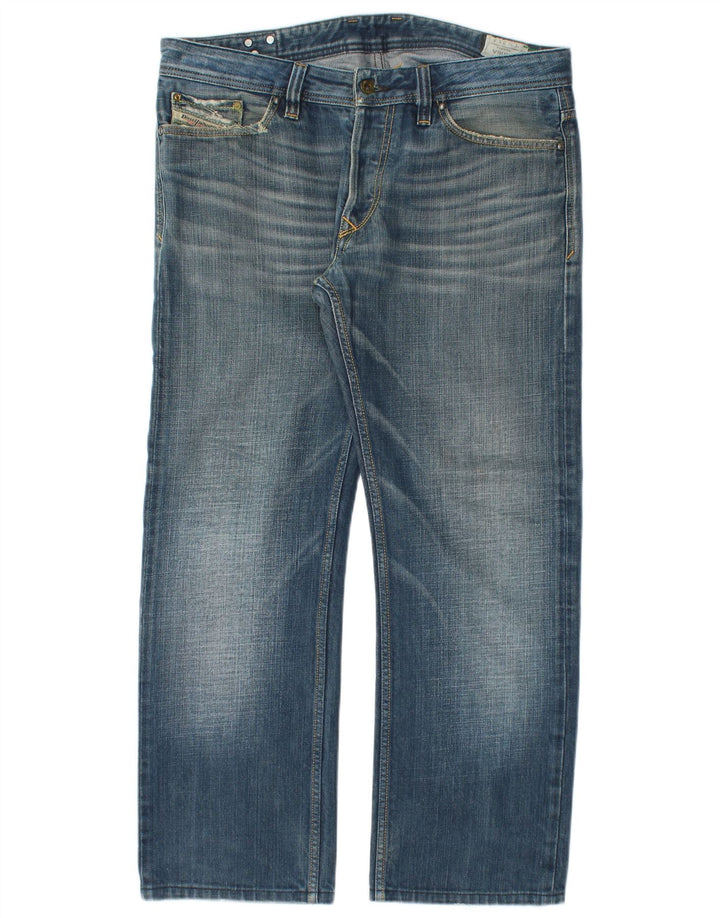 Jeans dritti da uomo Diesel W33 L28 cotone blu