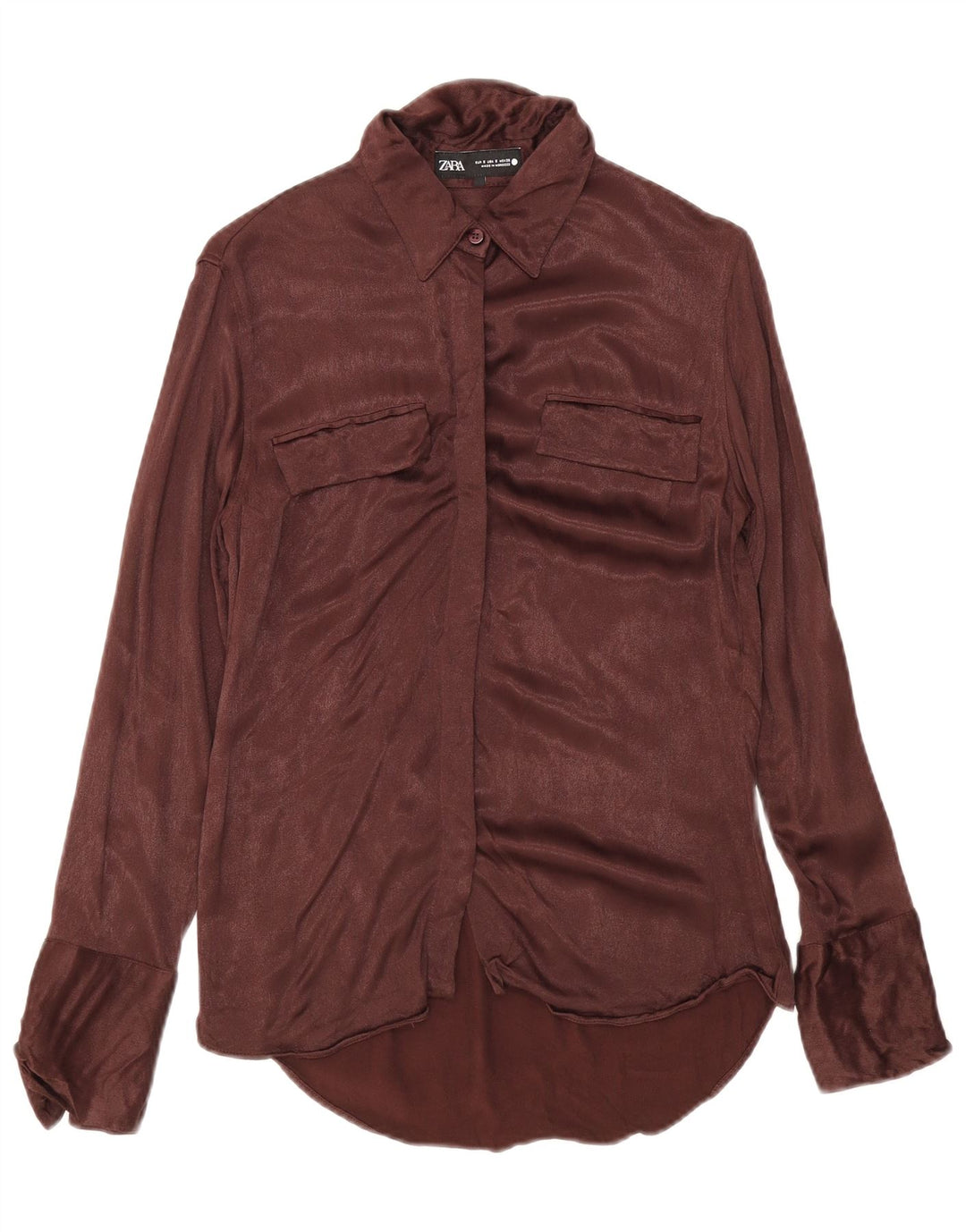 Camicetta da donna Zara UK 10 piccola marrone