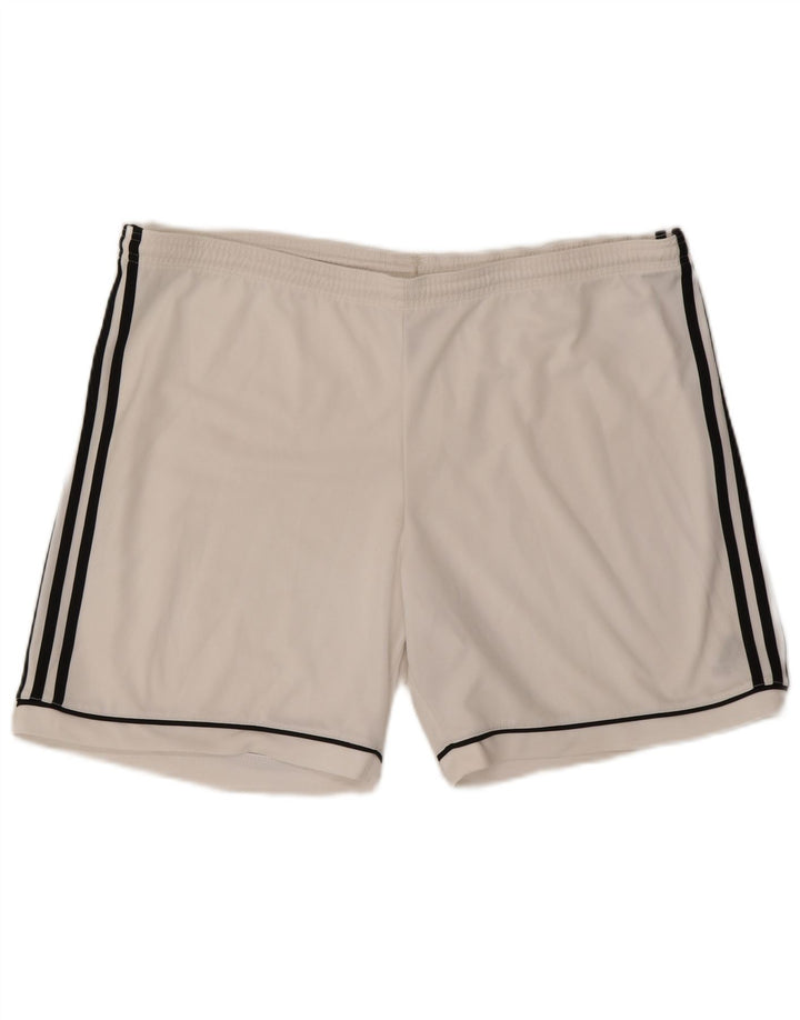 Pantaloncini sportivi Adidas Climalite da uomo XL poliestere bianco