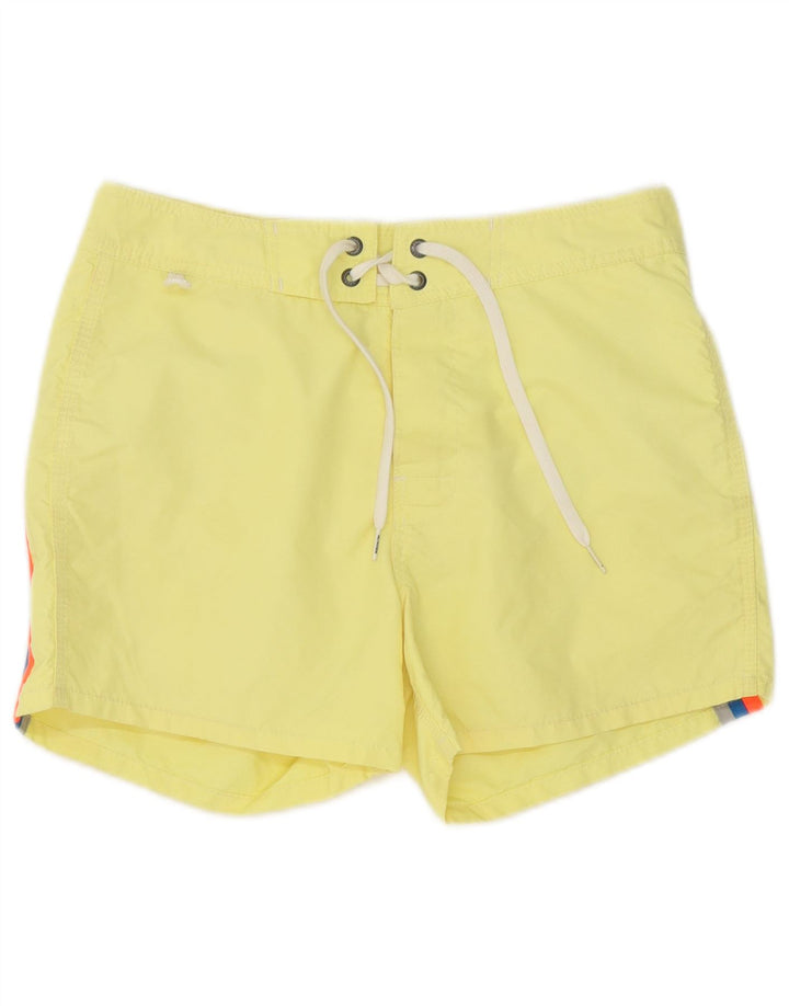 Pantaloncini da bagno da uomo Sundek piccoli in nylon giallo