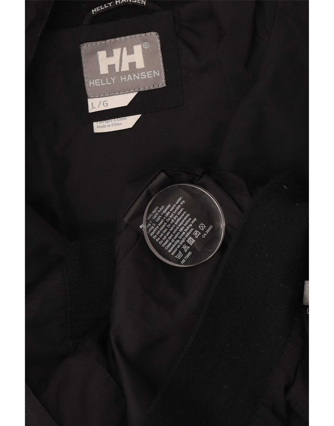 Giubbotto bomber da uomo Helly Hansen UK 40 grande nylon nero