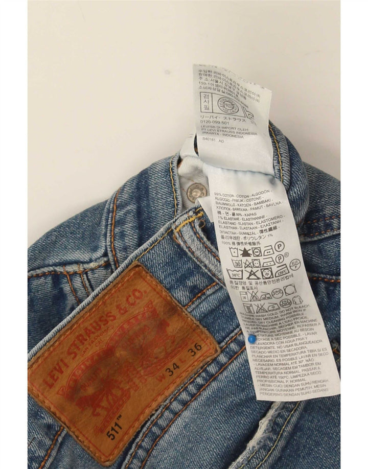 Jeans Levi's Uomo 511 Slim W34 L36 Cotone Blu