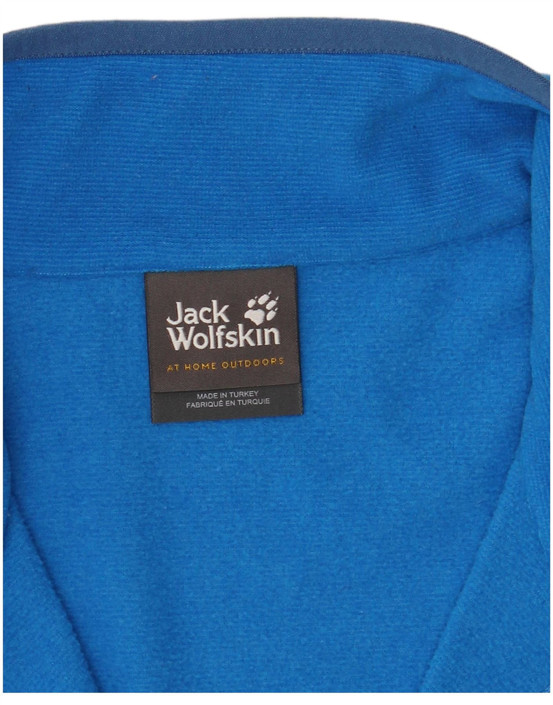 Maglione in pile da uomo con collo con zip Jack Wolfskin 2XL poliestere blu