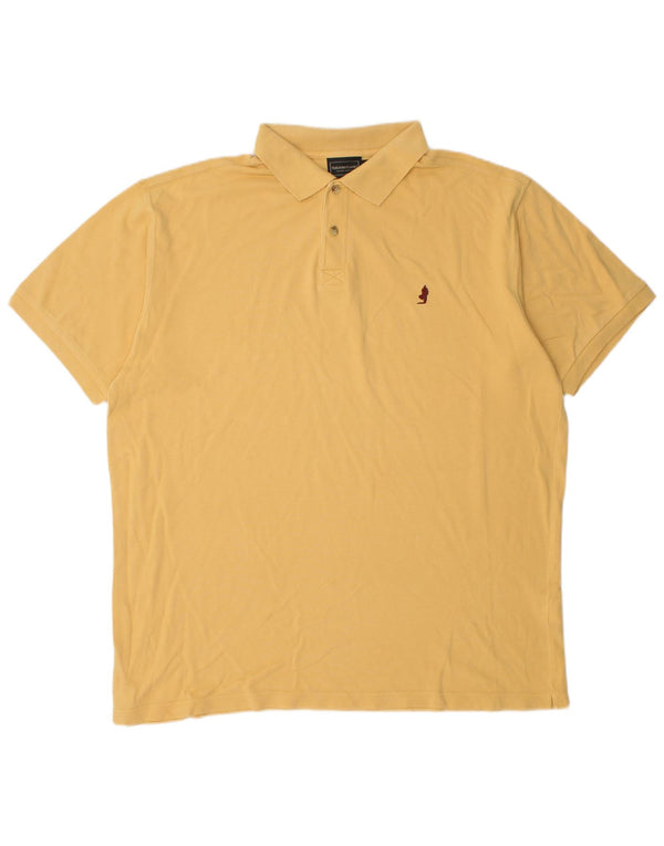 Polo da uomo Marlboro Classics 2XL in cotone giallo