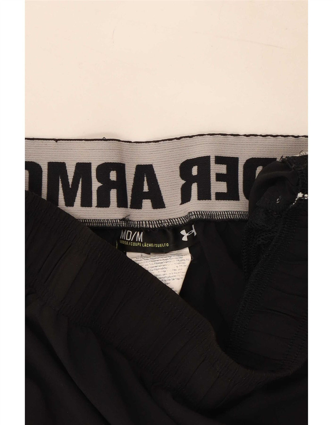 Pantaloncini sportivi grafici da uomo Under Armour medio nero
