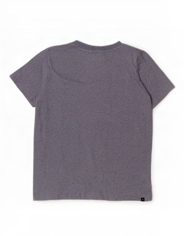 T-shirt oversize da donna Superdry Top UK 10 piccolo cotone chiazzato blu