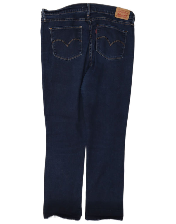 Jeans dritti a vita alta Levi's 724 da donna W33 L28 cotone blu