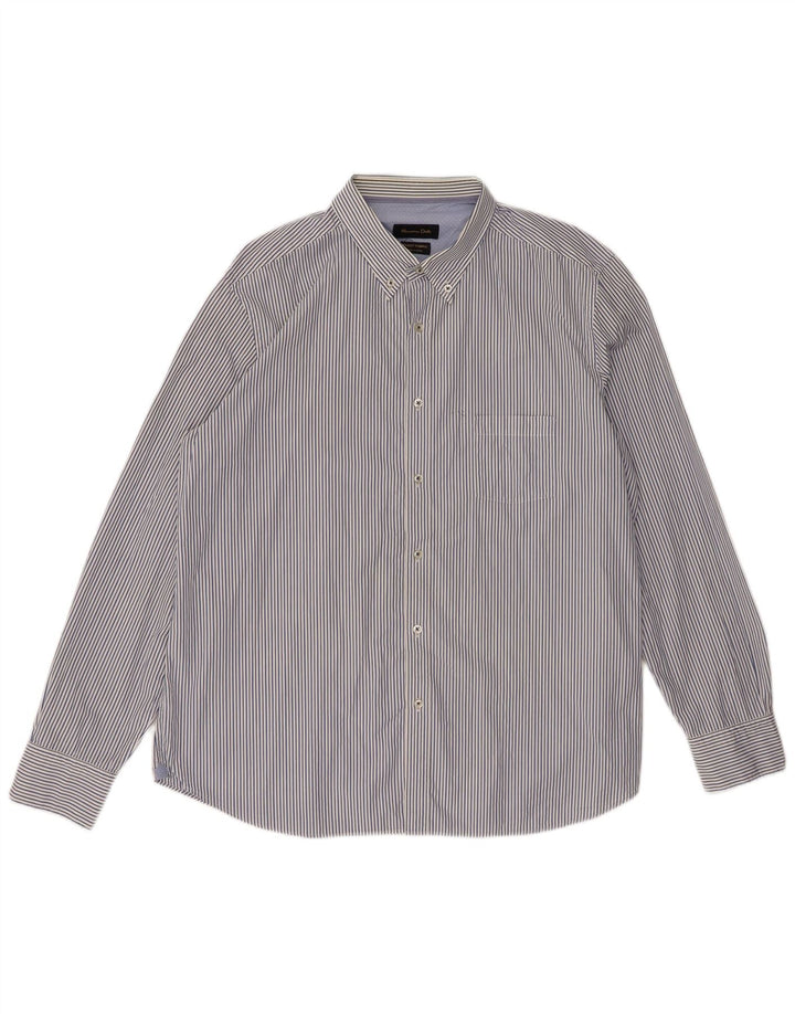 Camicia da uomo Massimo Dutti 2XL a righe blu