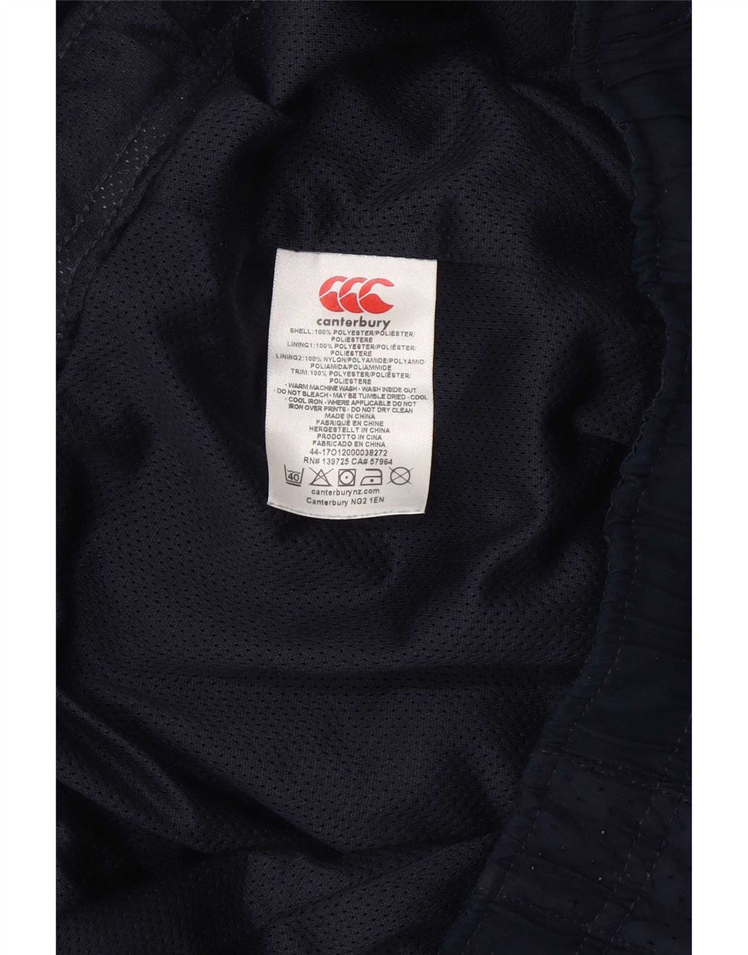 Pantaloni da tuta da uomo Canterbury XL poliestere blu navy