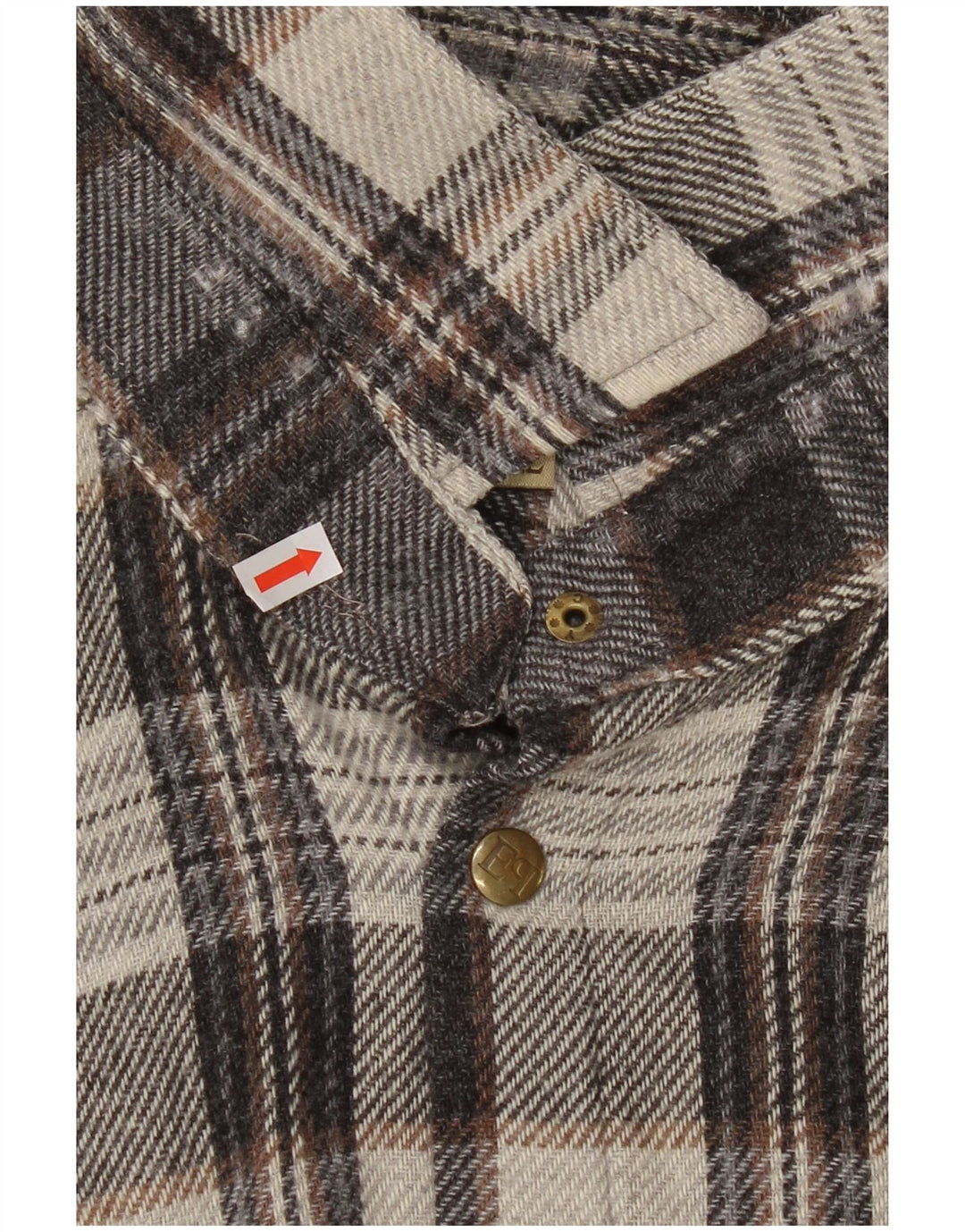 Camicia in flanella da uomo del progetto europeo 2XL Acrilico a quadri grigi