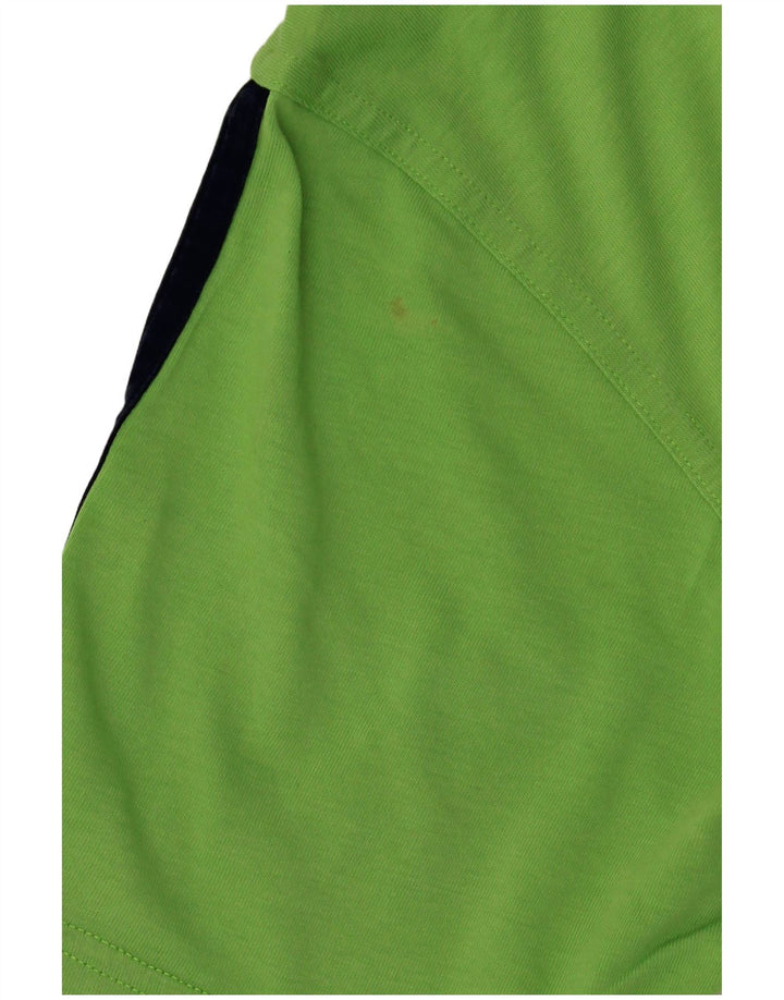 T-shirt grafica ADIDAS da uomo Climalite Top in cotone verde medio