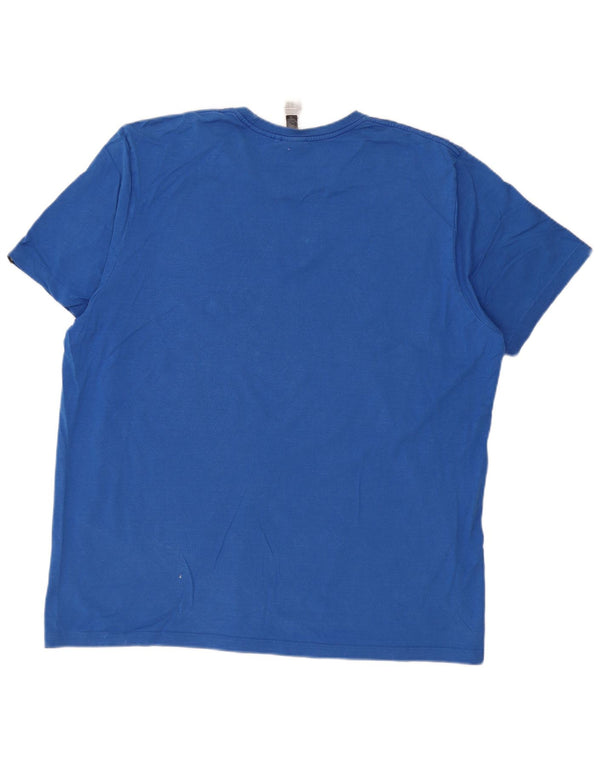 T-shirt grafica da uomo Adidas Top 2XL cotone blu