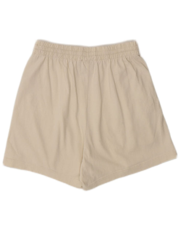 Pantaloncini sportivi Adidas da donna UK 8 piccoli in cotone beige