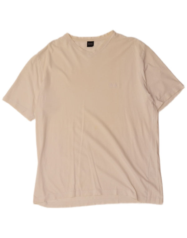 T-shirt da uomo Hugo Boss Top XL in cotone bianco
