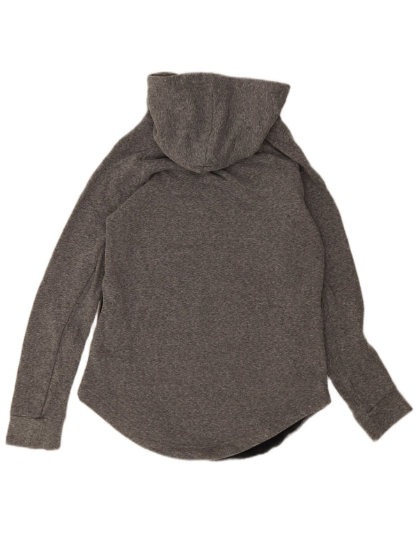 Adidas Womens Graphic Hoodie Jumper UK 12 Medium Grey