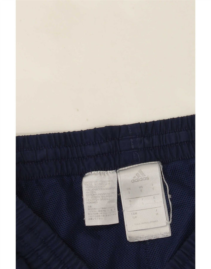 Pantaloni da tuta da uomo Adidas Joggers piccoli in poliestere blu navy