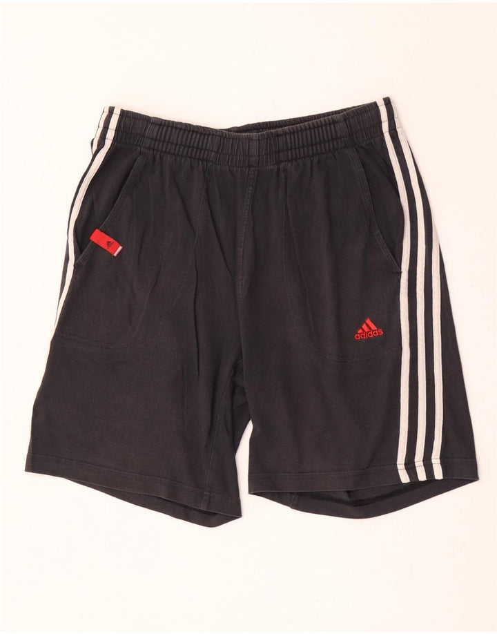Pantaloncini sportivi Adidas da uomo medio cotone nero