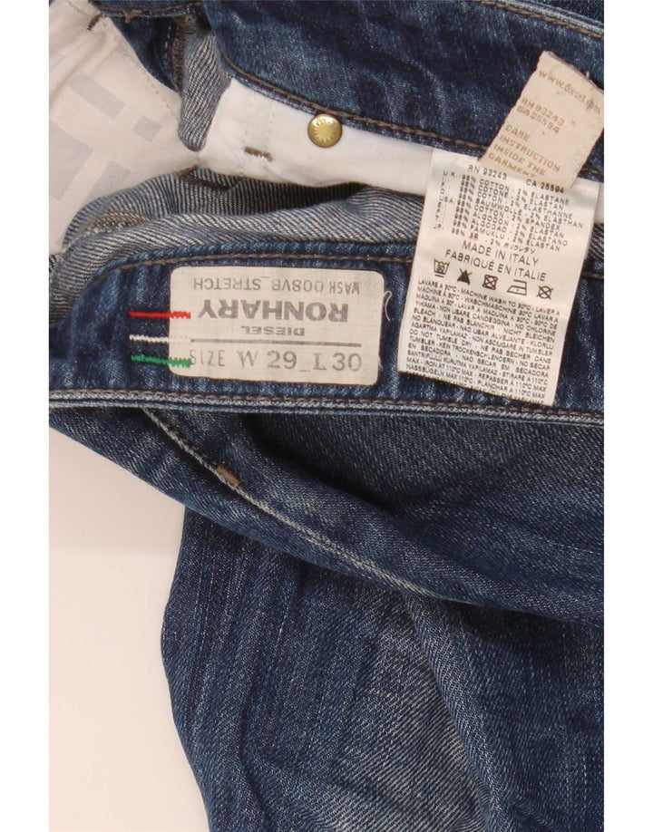 Jeans Diesel da uomo Ronhary Stretch Bootcut W29 L30 Blu Navy Cotone