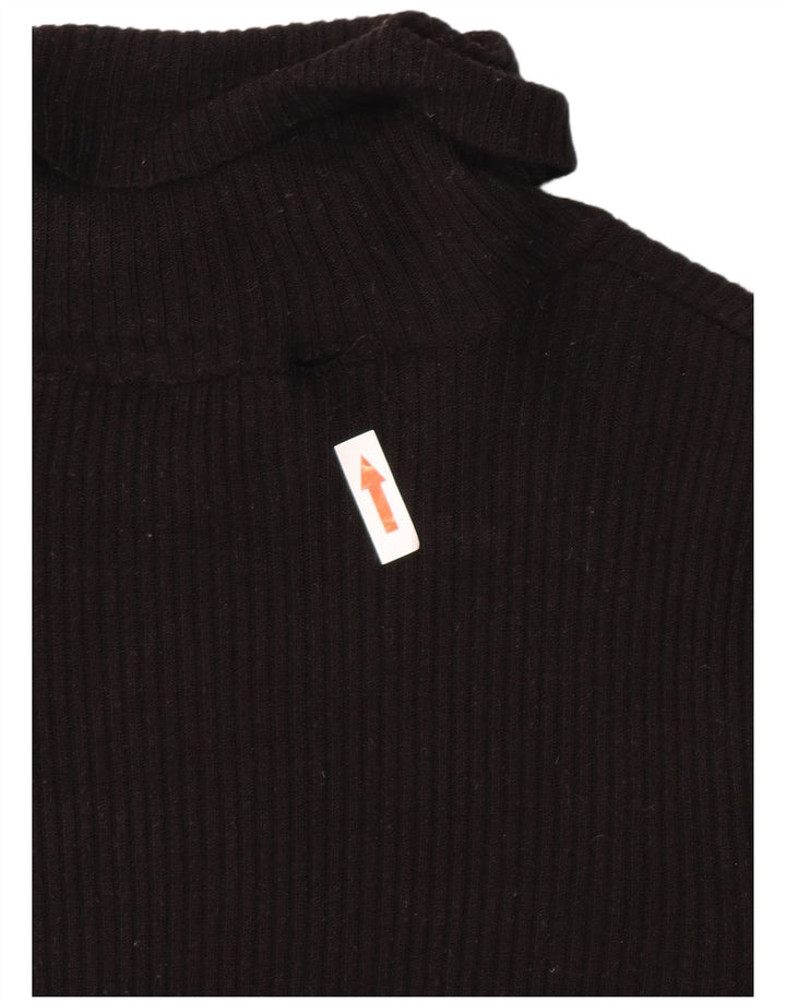 Top da donna a manica lunga Miss Selfridge UK 10 piccolo in viscosa nera