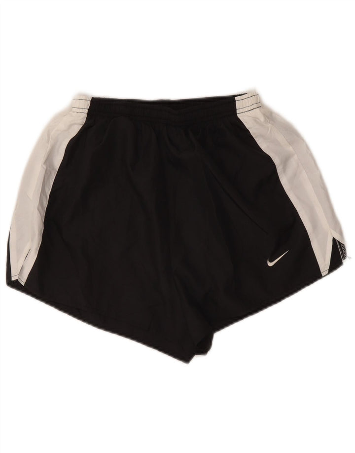 Pantaloncini sportivi Nike da donna US 8/10 Medium Black Colourblock in poliestere