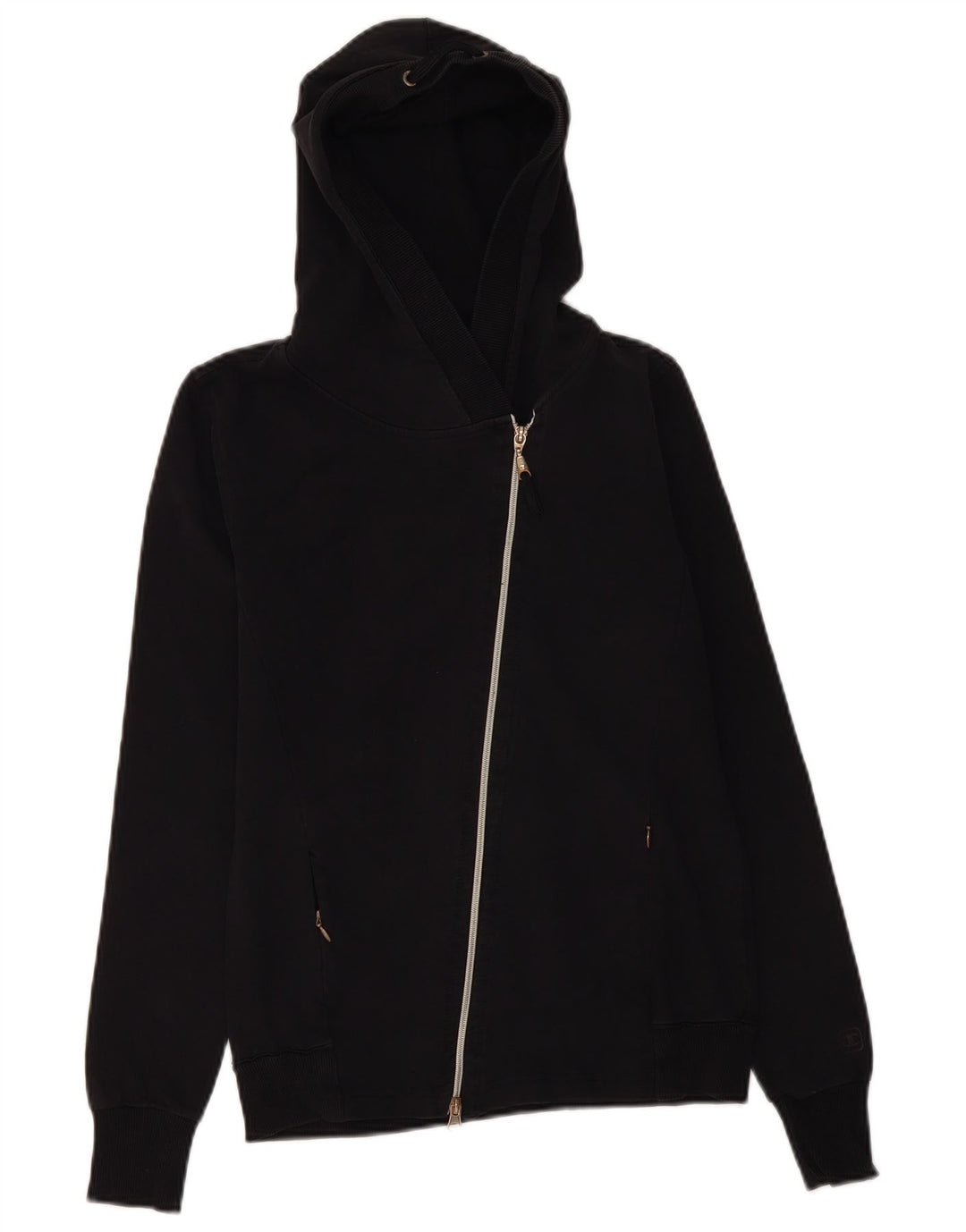 Maglione con cappuccio e zip da donna CHAMPION UK 12 medio nero